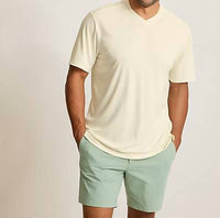 Tommy Bahama - Bay Stripe V-neck Island Zone T-shirt