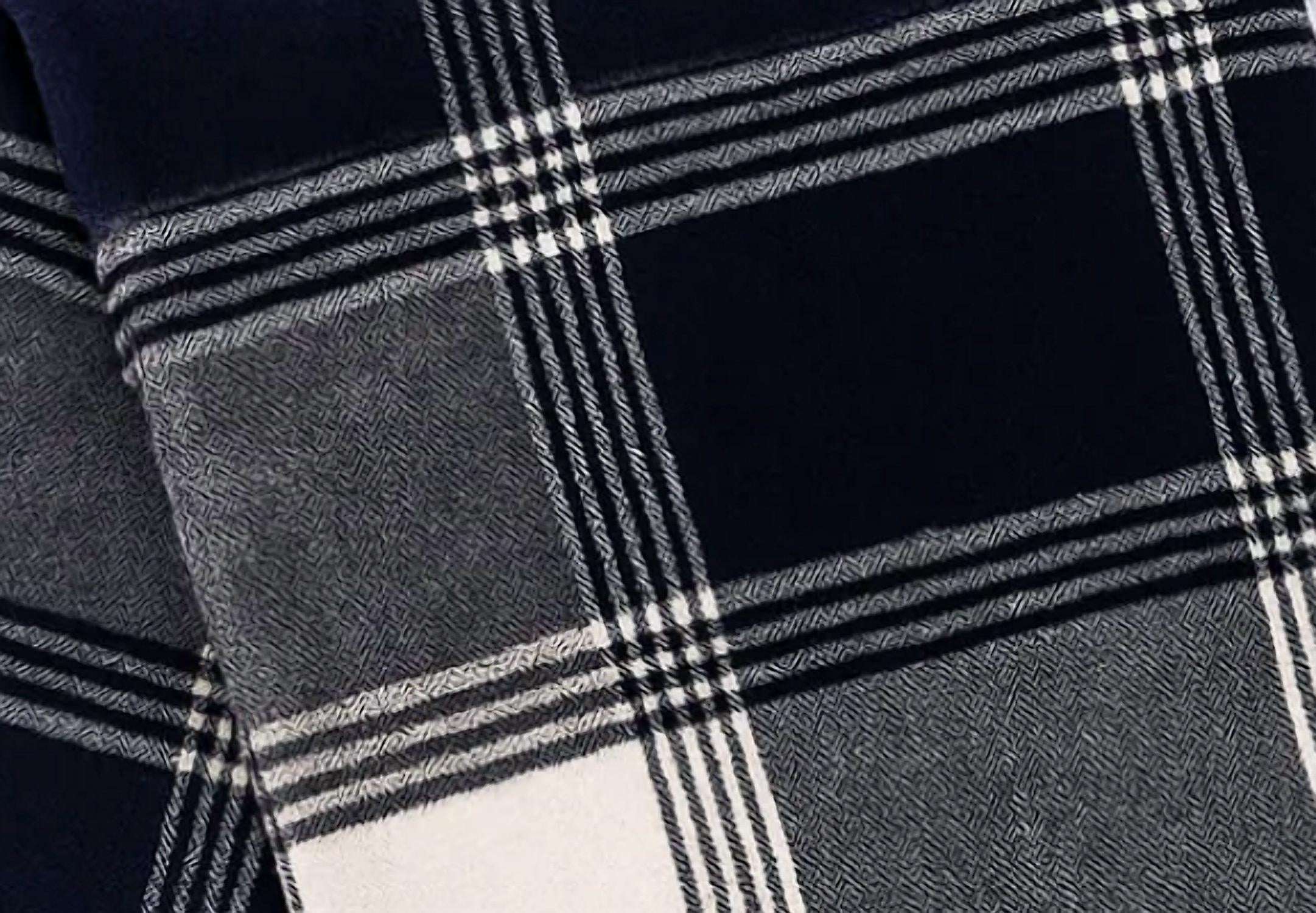 Leto Collection - Oversized Flannel Tassel Scarf