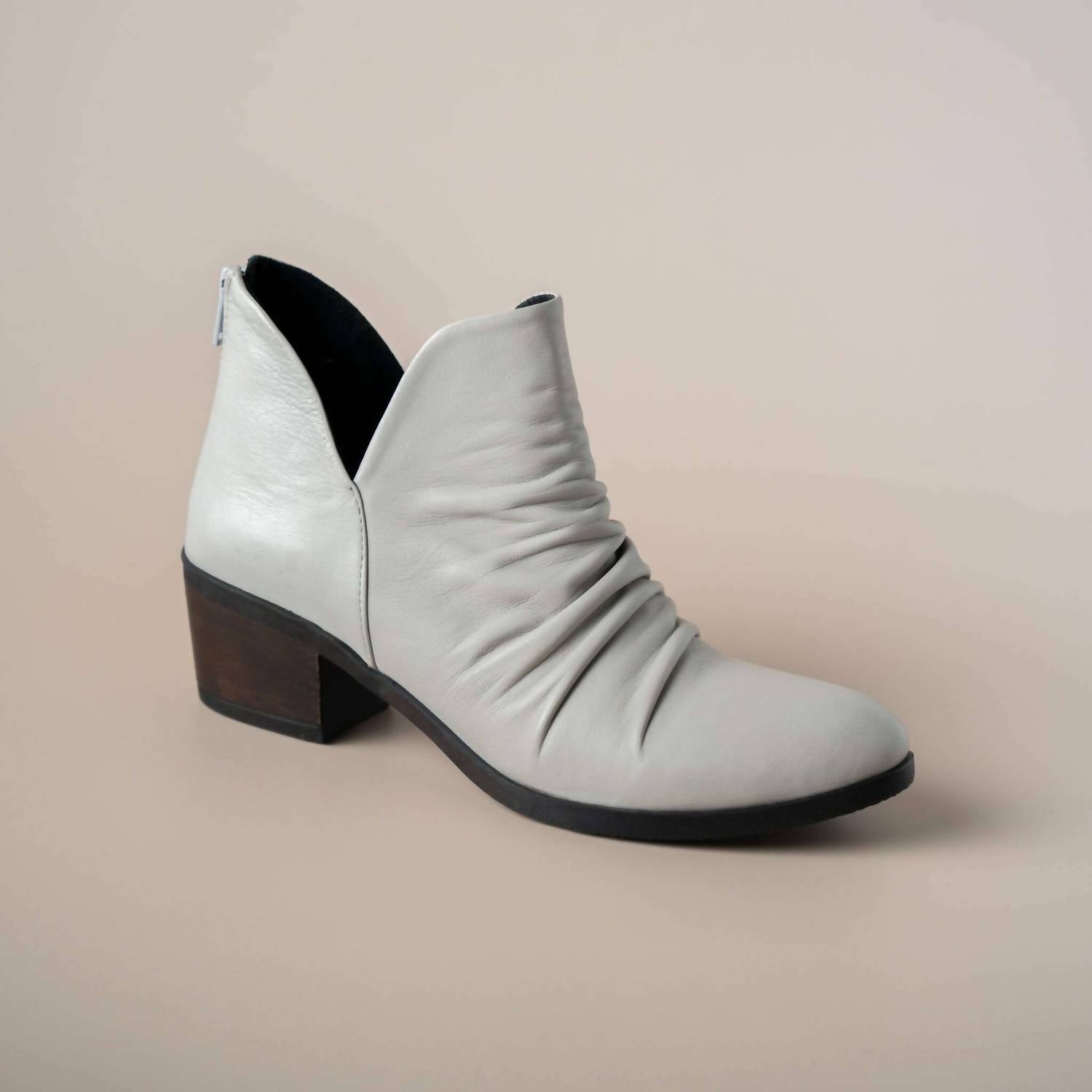 bueno Women's Cori Ankle Boots in tusk leather - women's shoe