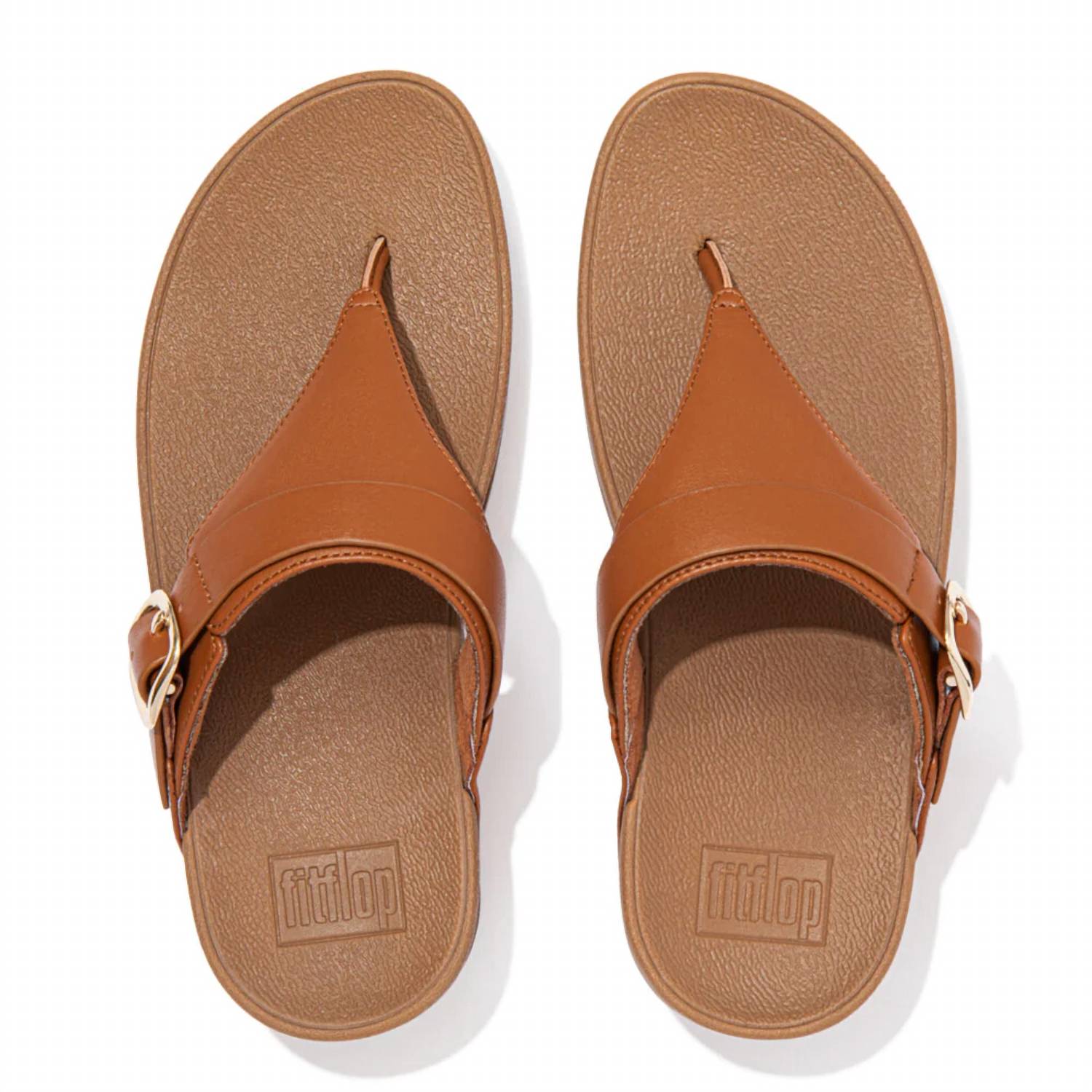 Fitflop - Women's Lulu Adjustable Leather Toe-post Sandal