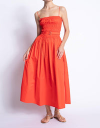 Karina Grimaldi - Panama Smocked Midi Dress