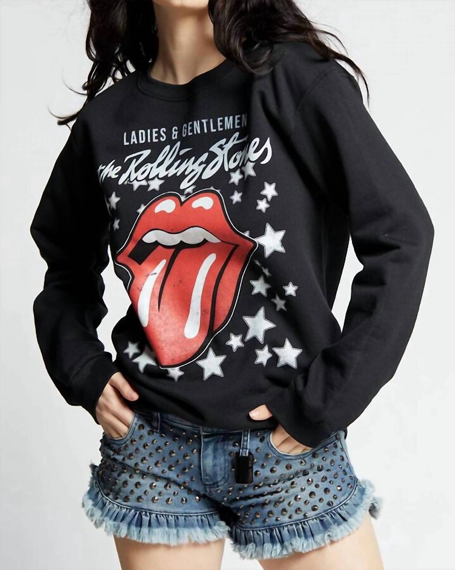 Recycled Karma - Rolling Stones Fitted Sweatshirt