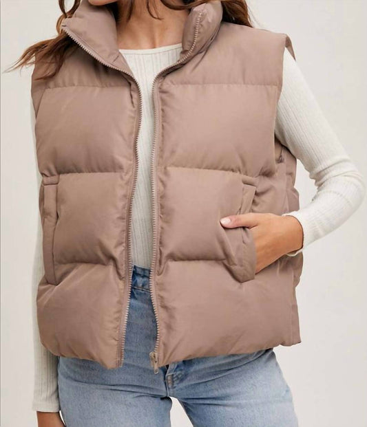 Bluivy - Zipper Front Puffer Vest