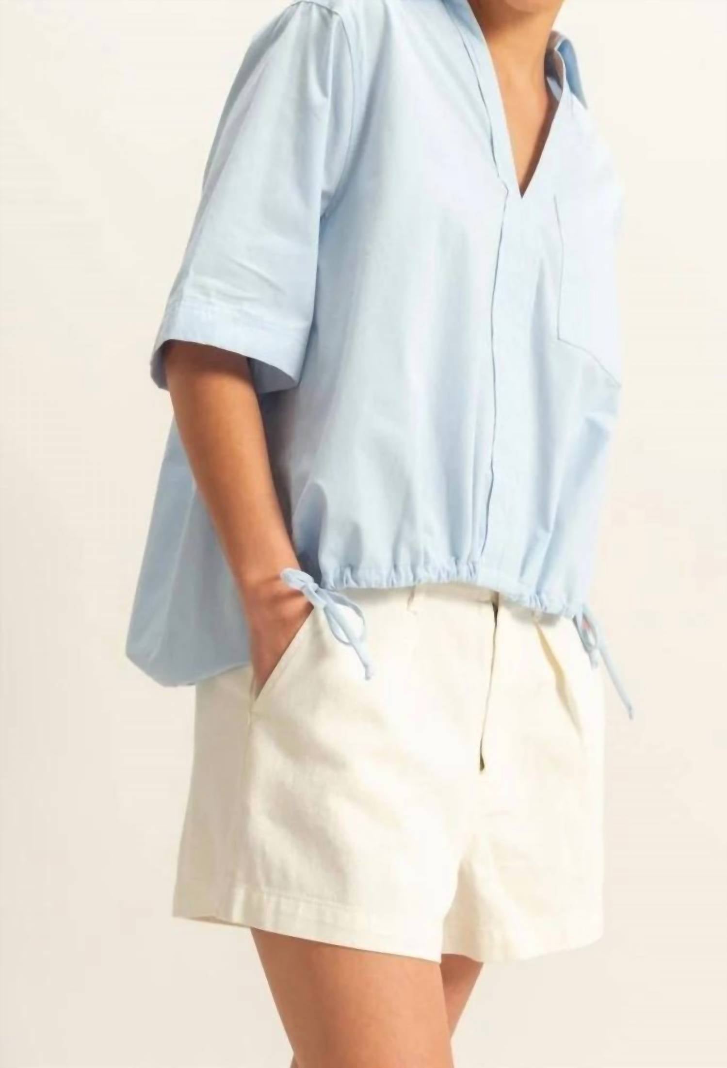 Hyfve - Bubble Hem Relaxed Fit Shirt