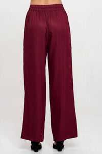 Reneec. - Solid Straight Leg Pants With Pockets