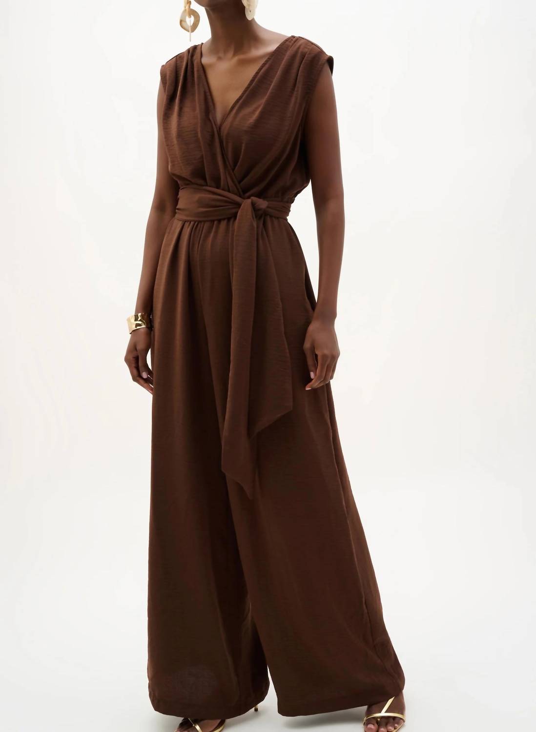 Joseph Ribkoff - Wrap Wide Leg Pull-on Jumpsuit