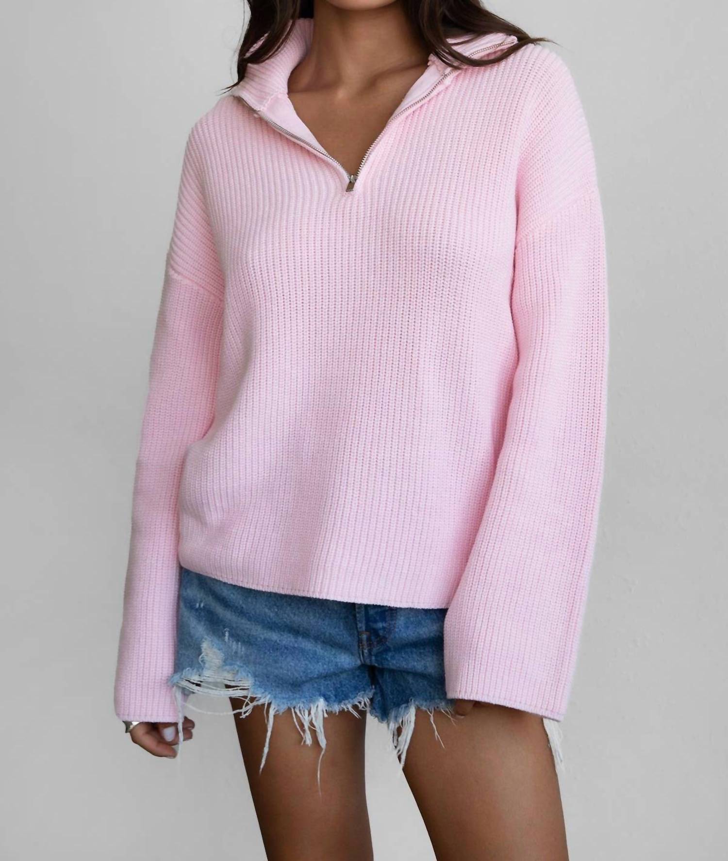 Tic Toc - Liisa Quarter Zip Sweater