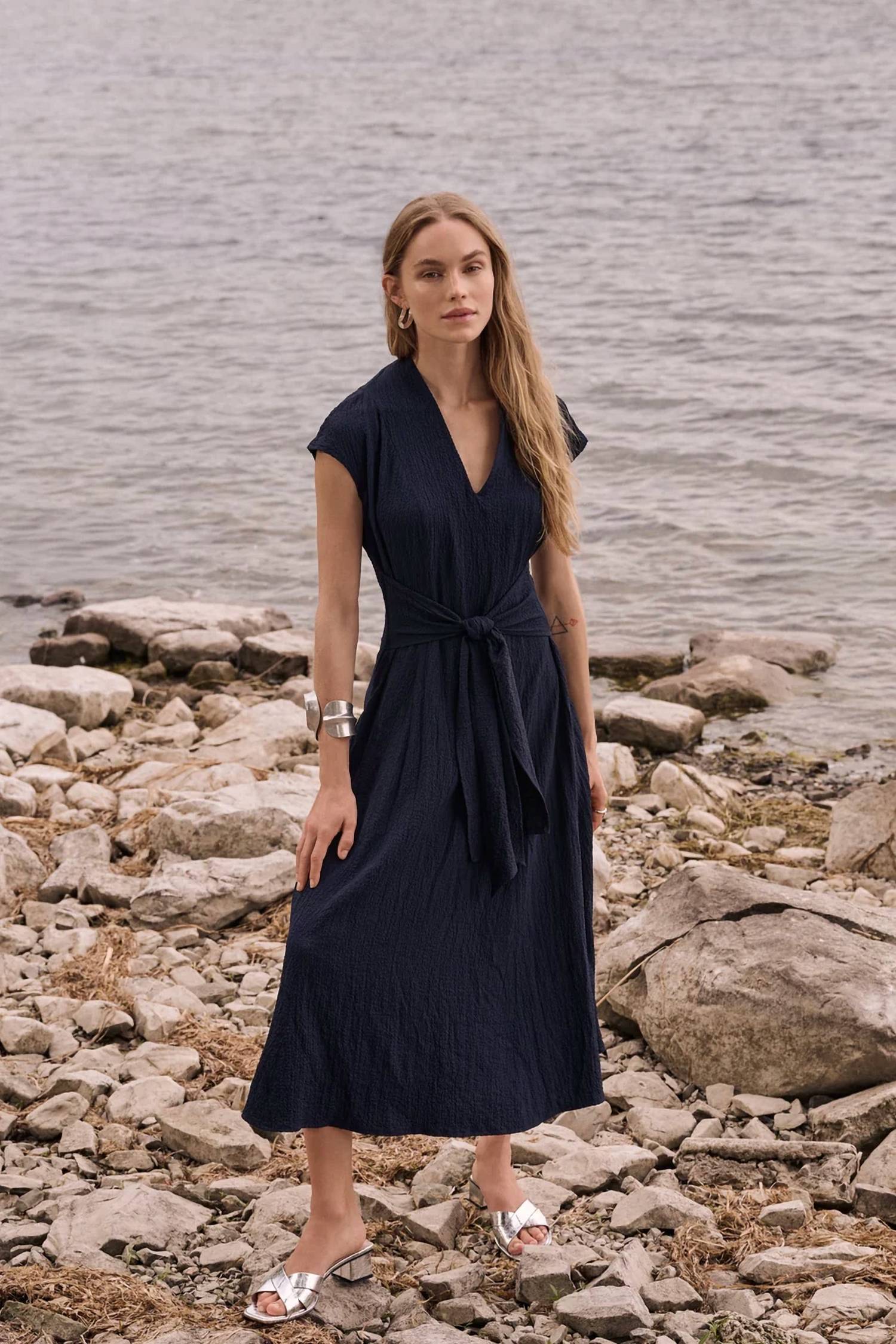 Joseph Ribkoff - Woven seersucker dress