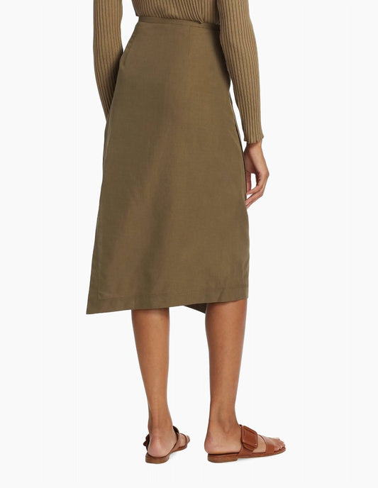 Vince - Utility Panelled Wrap Asymmetric Skirt