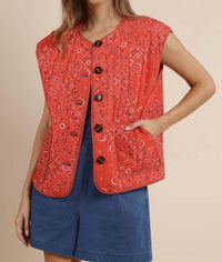 Sage The Label - Music Fest Bandana Quilt Vest