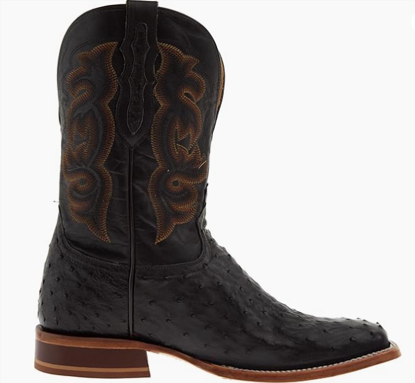 Tony Lama - Men's Moore Umber Full Quill Ostrich Boot