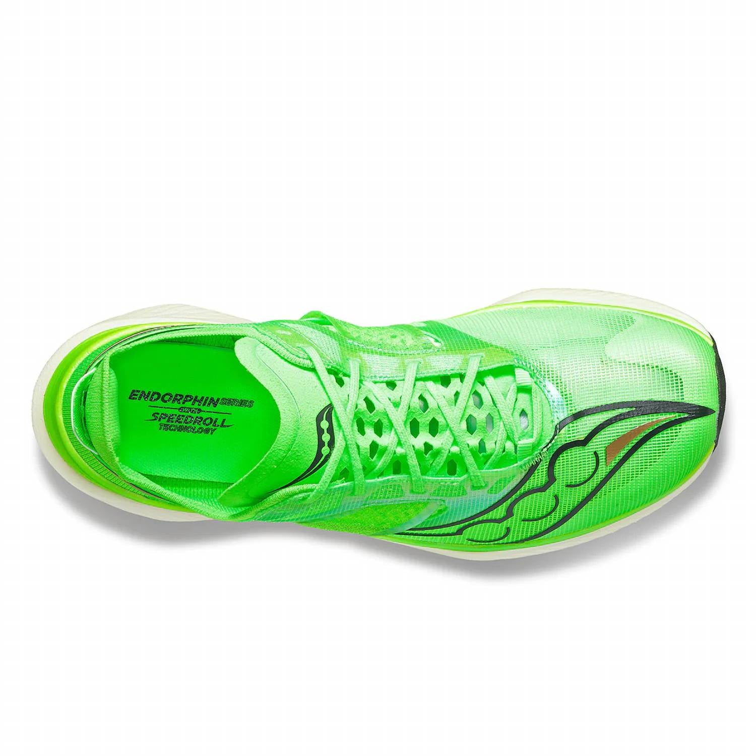 SAUCONY Women's Endorphin Elite Running Shoes in slime vert - women's shoe - view 4