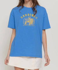 Active Basic - Short Sleeve Embroidered Crew Neck Top - Plus