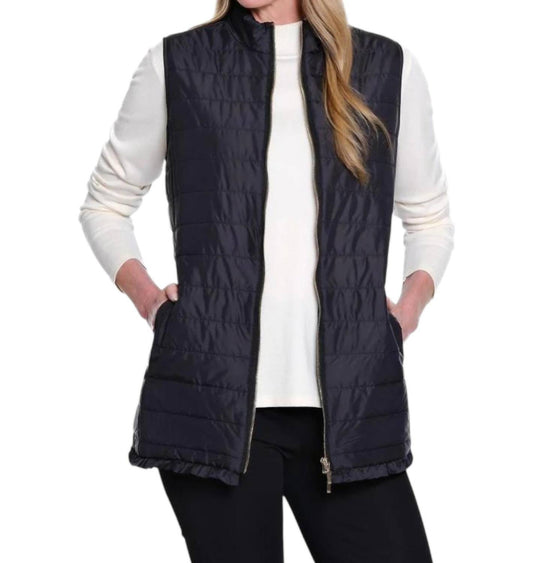 Multiples - Quilted Long Vest
