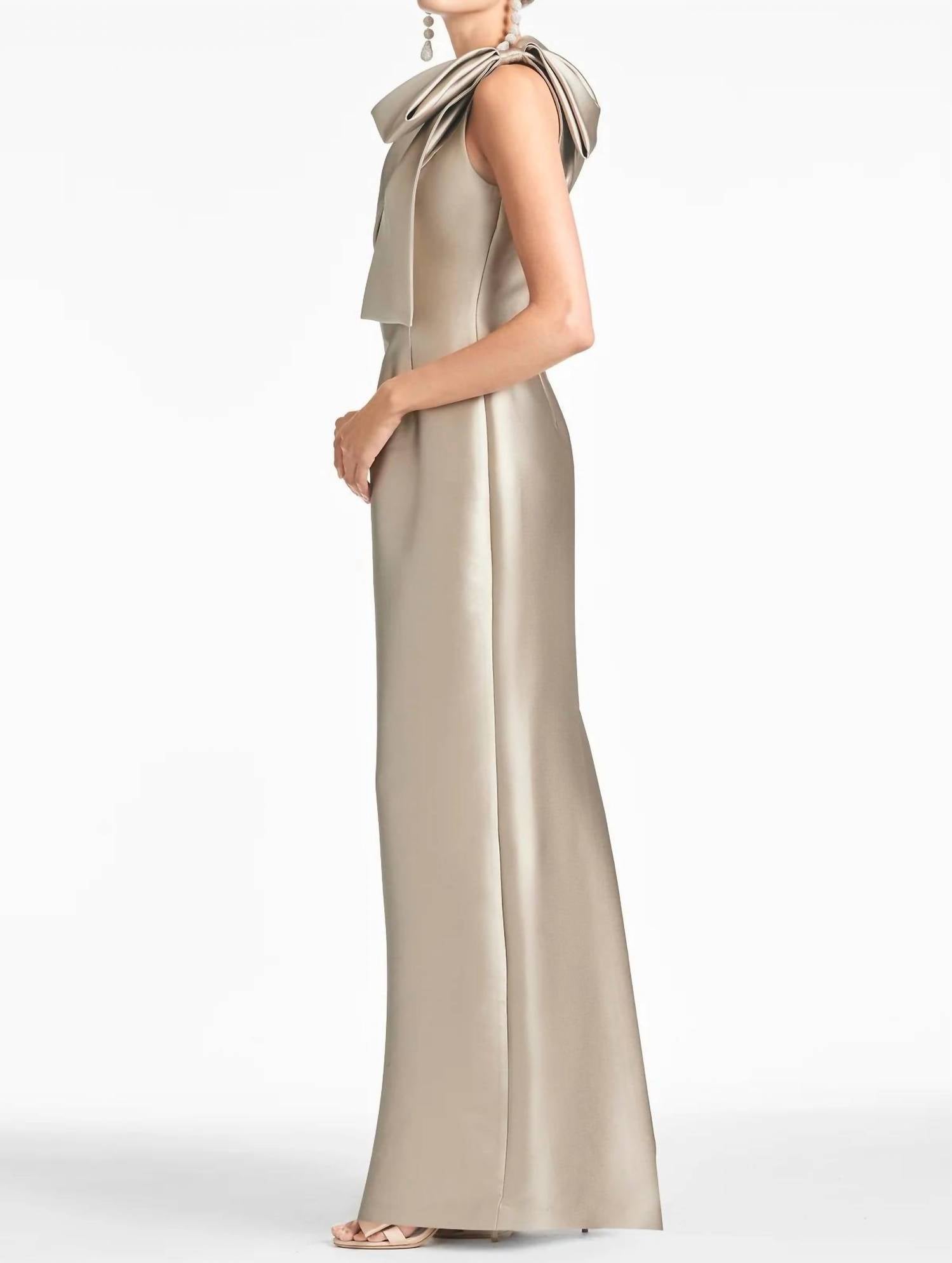 Sachin & Babi - One Shoulder Mikado Column Gown