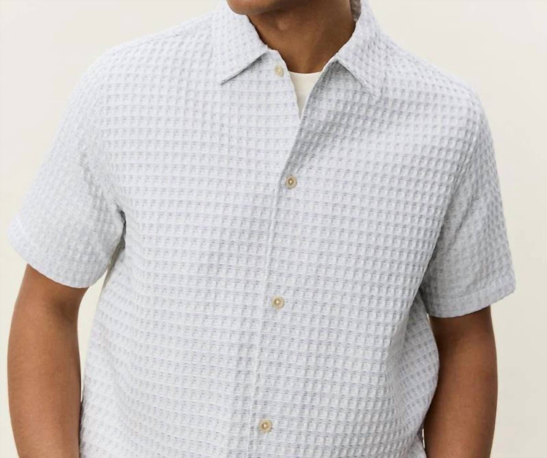 Les Deux - Men's Check Seersucker Short Sleeve Shirt