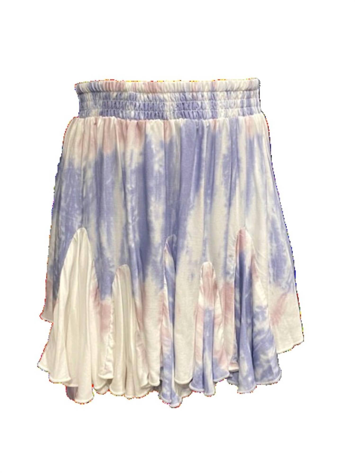 Vintage Havana - Girls Tie Dye Smocked Tube And Ruffle Skirt Set