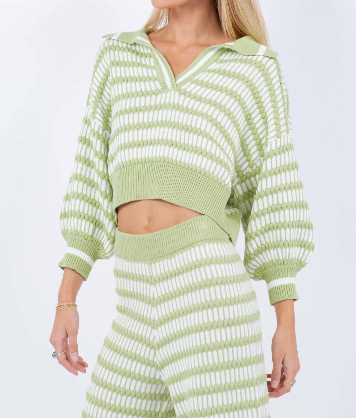 Whiteroom+Cactus - Aloe Stripe Knit Top