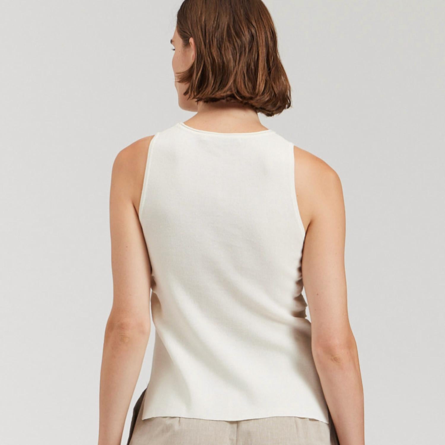 There-Elsewhere - Linen Tank Top