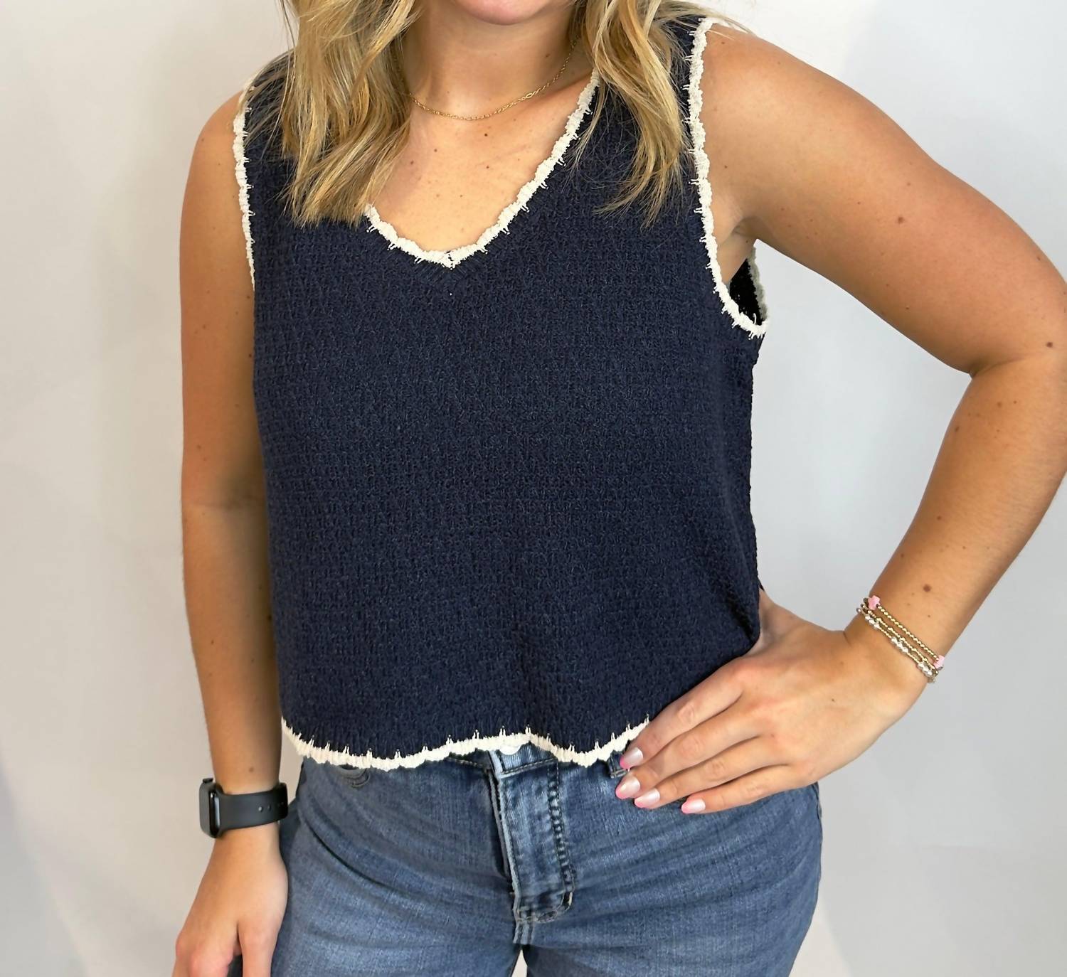 Z Supply - Yessina Whipstitch V-neck Tank Top