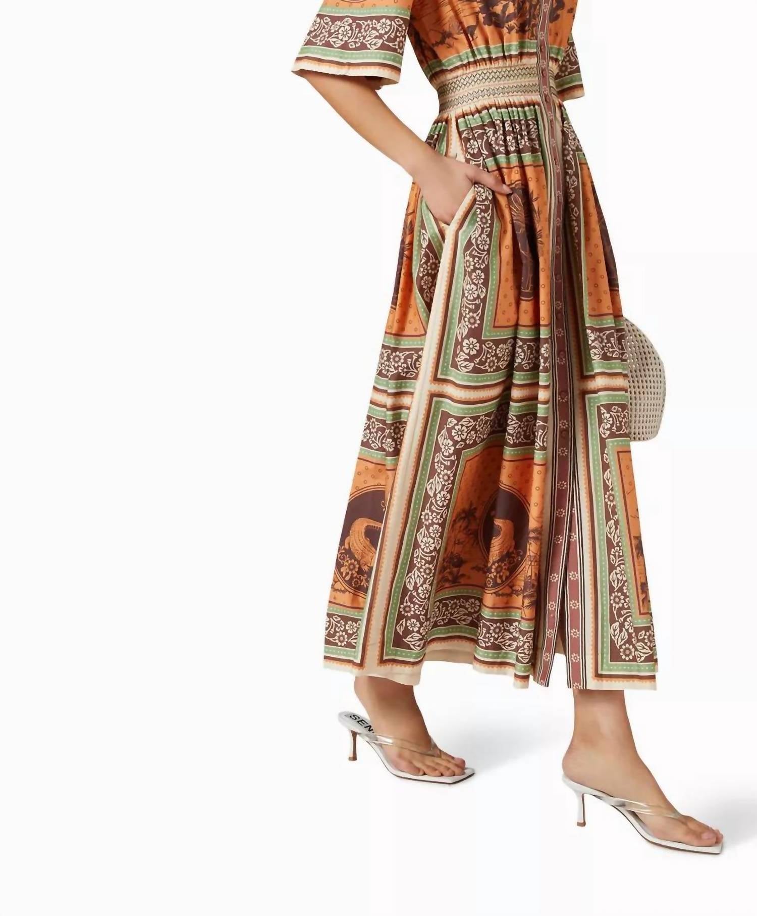 Alemais - Alberta Smocked Shirtdress
