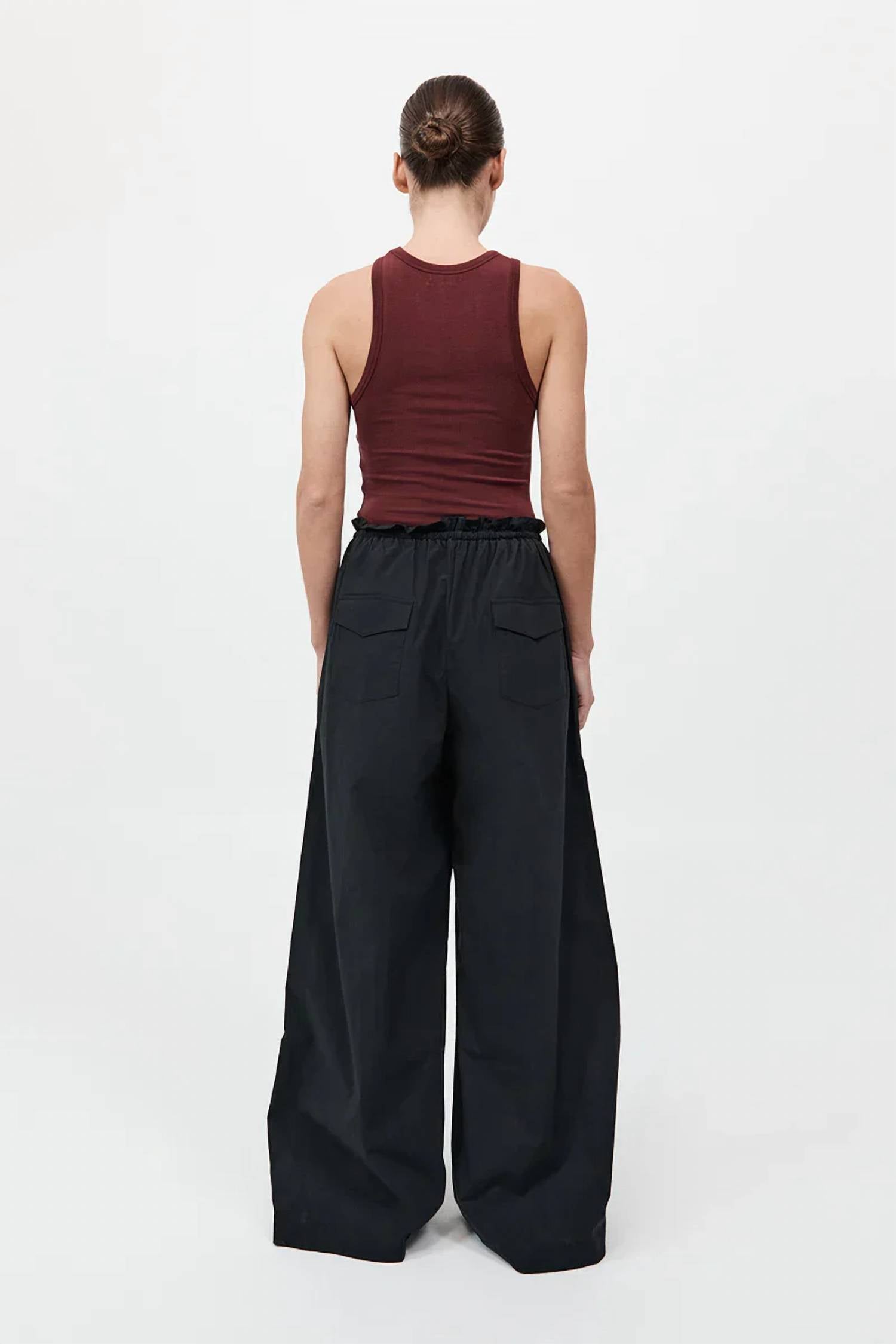 St. Agni - Paper Bag Waist Pants - Petite