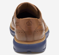 JOHNSTON & MURPHY Men's Larkin Wingtip Oxfords in tan italian calfskin - men's shoe - view 4