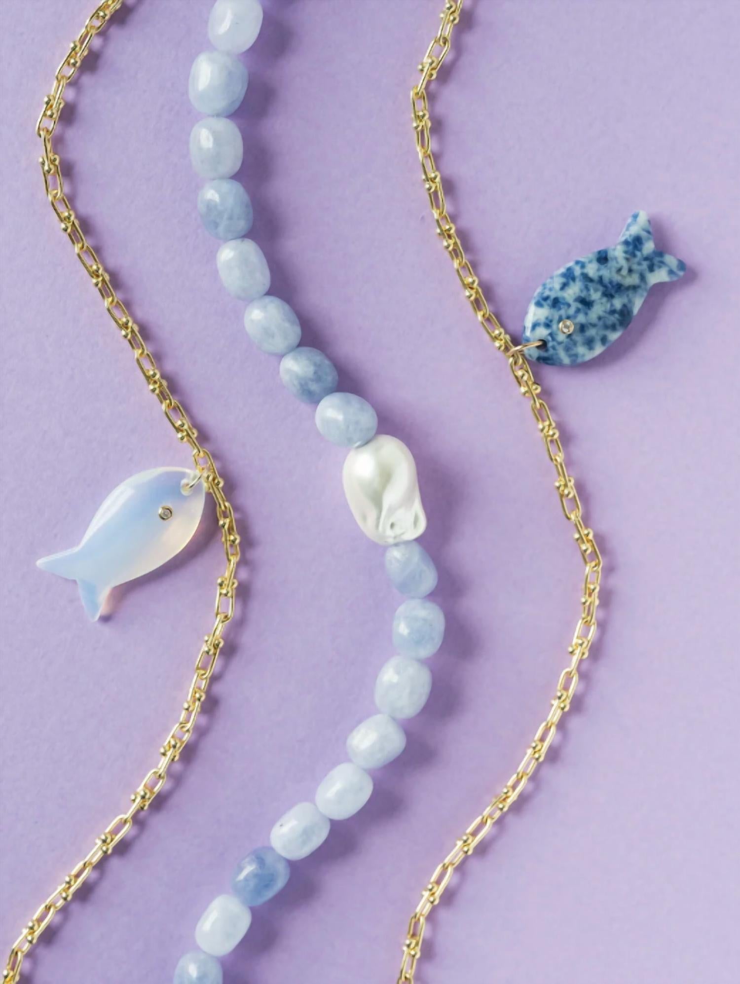 Macrae & Co - Women's Stoney Fish Necklace