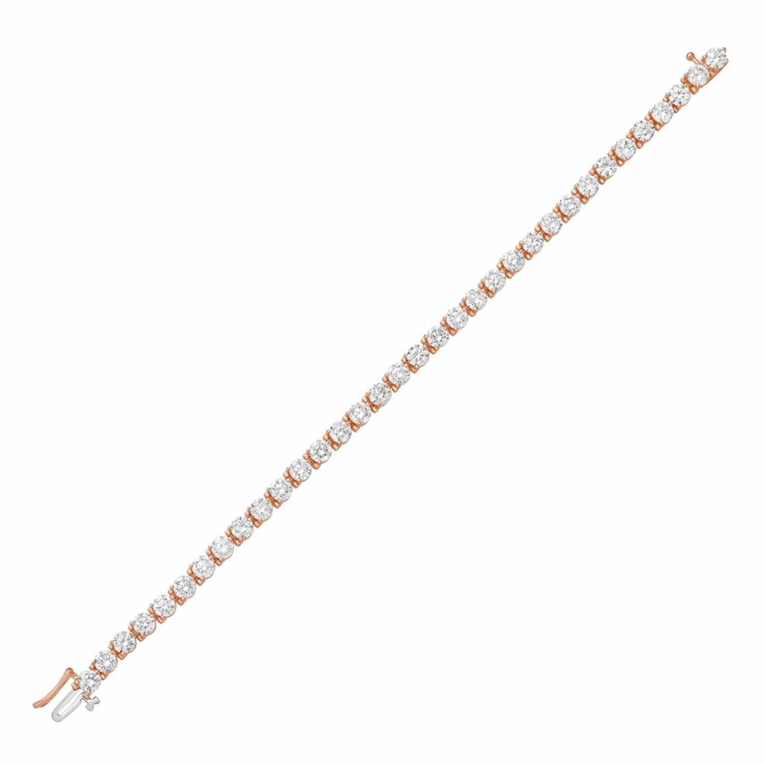 Diana M Jewels - Women's Round Lab-Grown Diamond Tennis Bracelet (2.00 Ct) - Classic