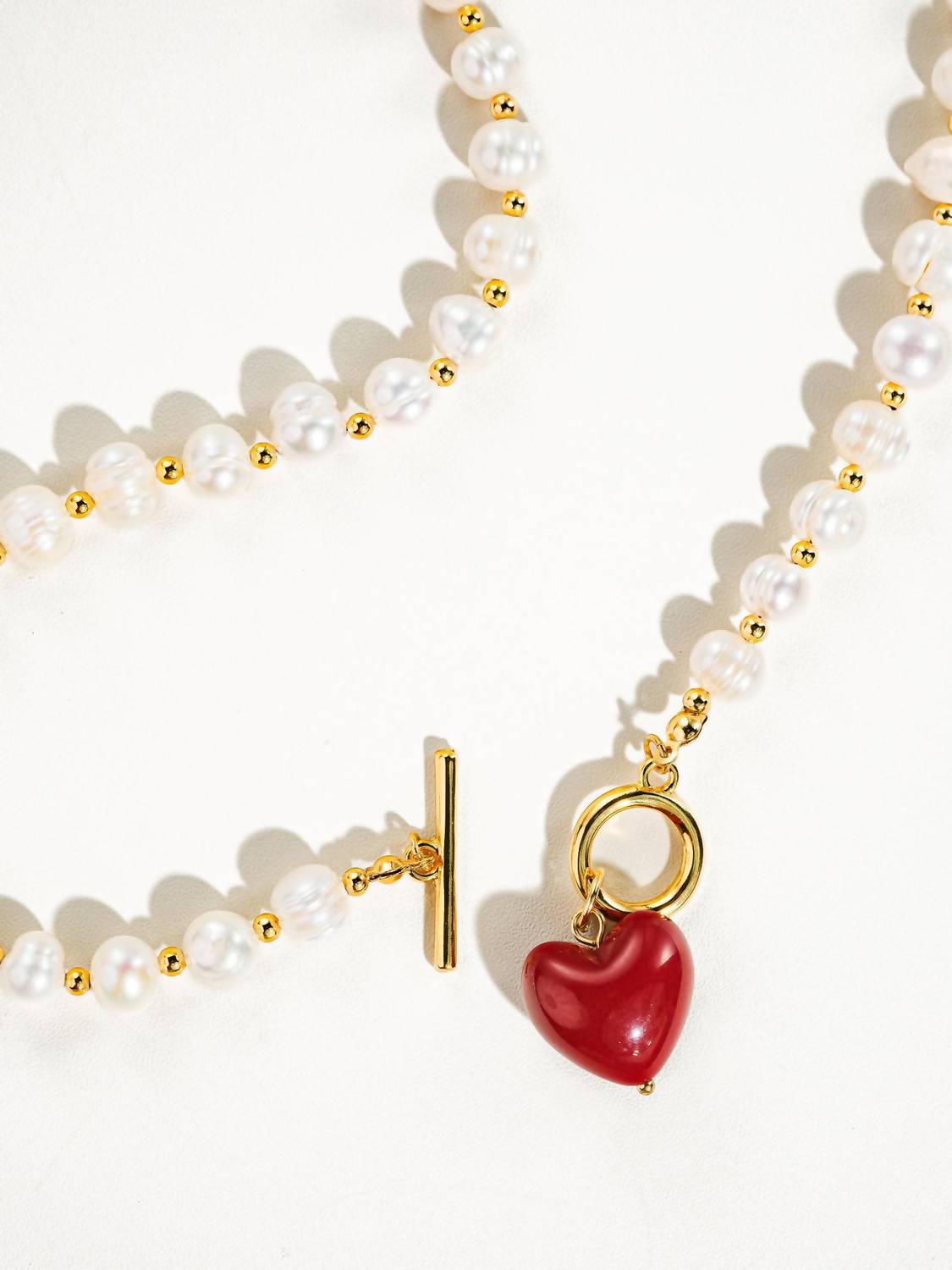 Flanerie By Maiq - Women's Wren Vintage Pearl Heart Necklace
