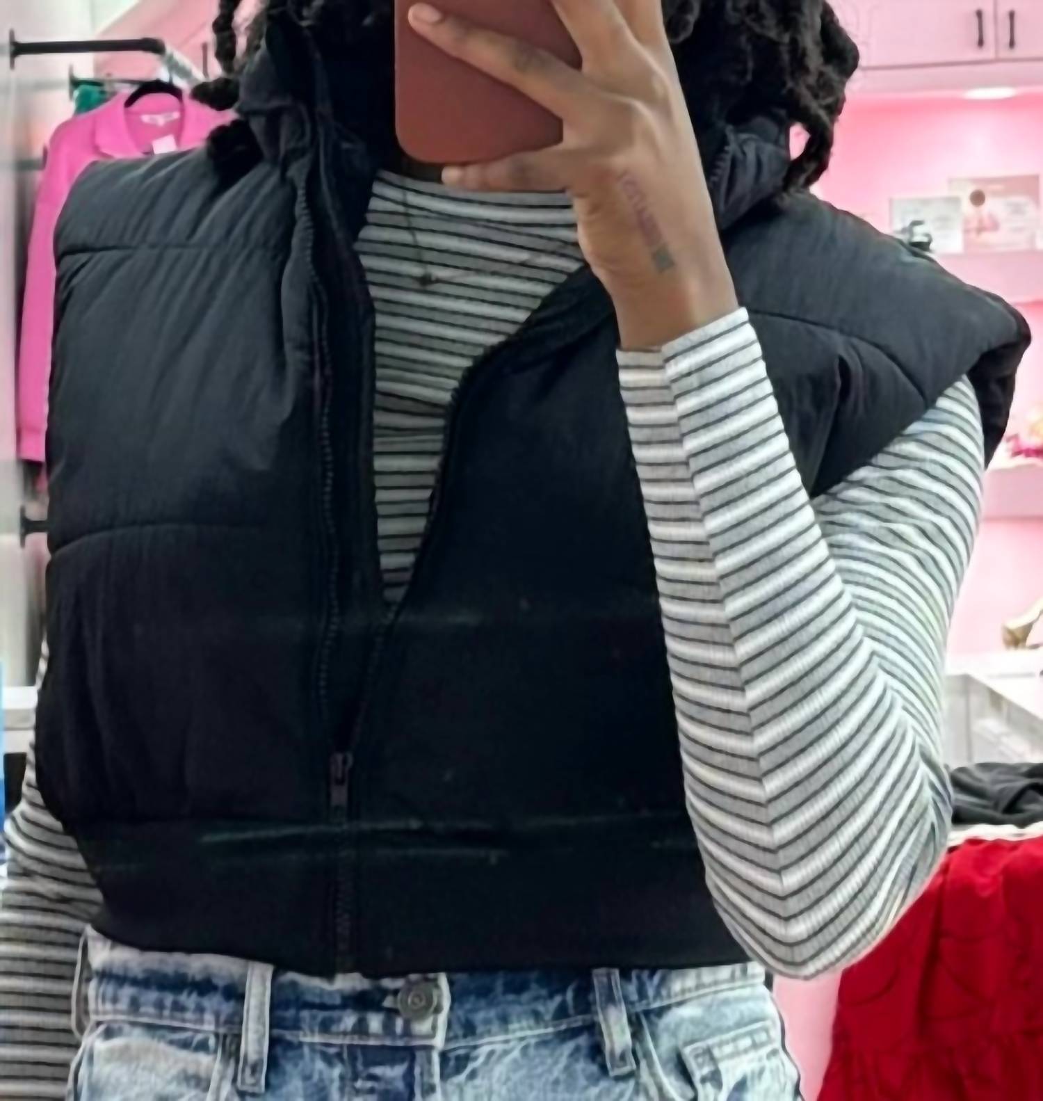Ichi - Ribbed Striped Long Sleeve Top