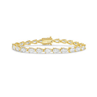 Diana M Jewels - Women's Pear Lab-Grown Diamond Jewelry Bracelet (10.00 Ct) - Bold