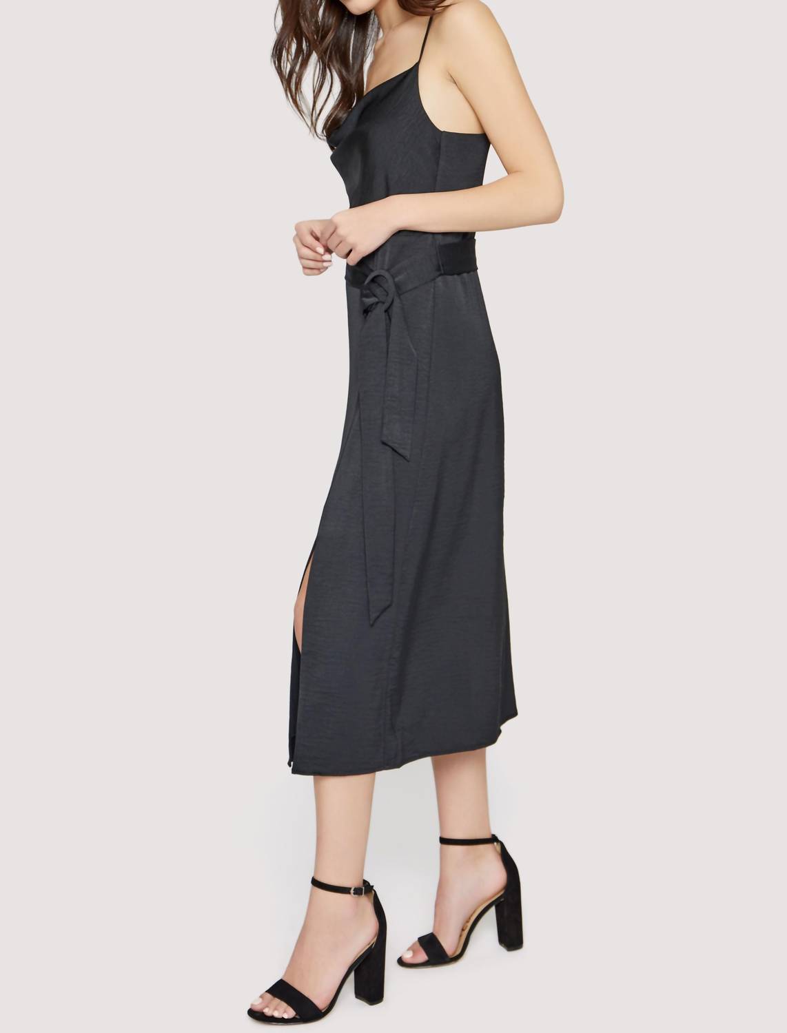 Lost + Wander - Chase The Night Cowl Midi Dress
