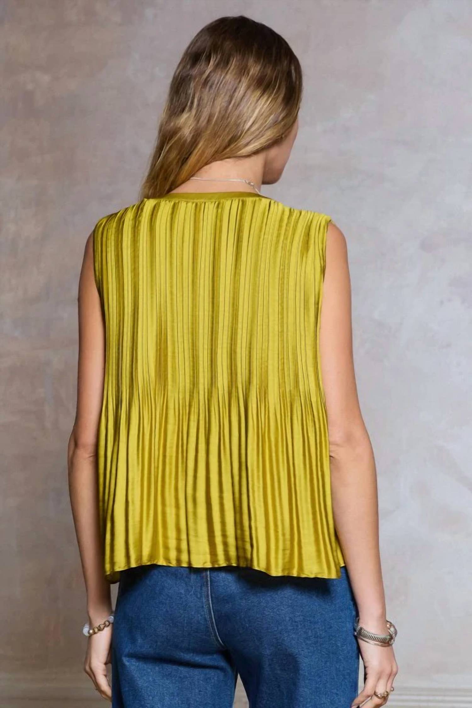 Current Air - Luxe Pleated Top