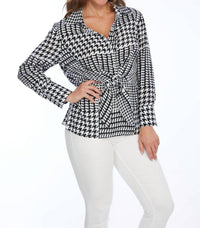 Lior - Hudson Tie Front Top