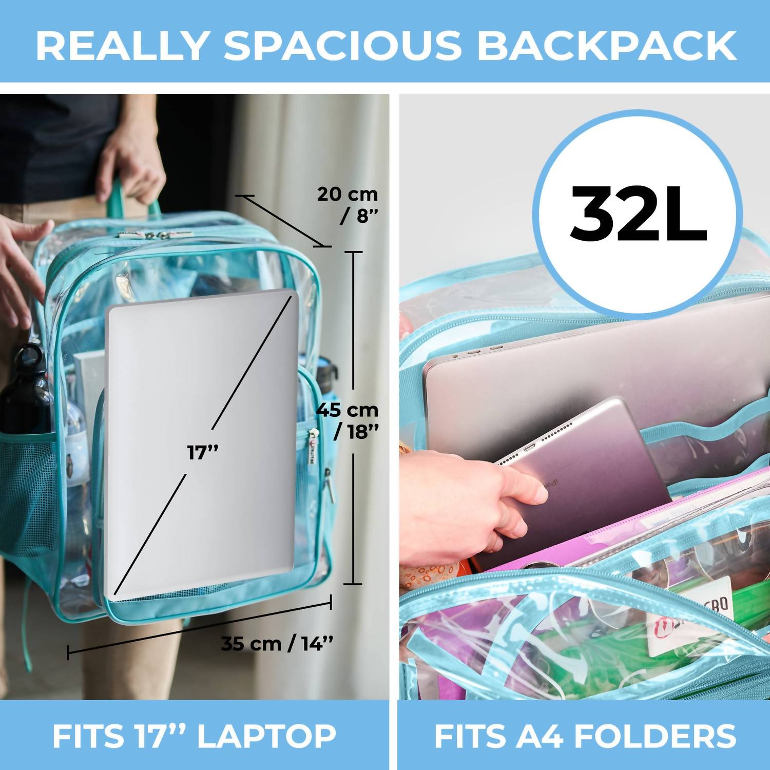 Shylero - Women's Clear Backpack