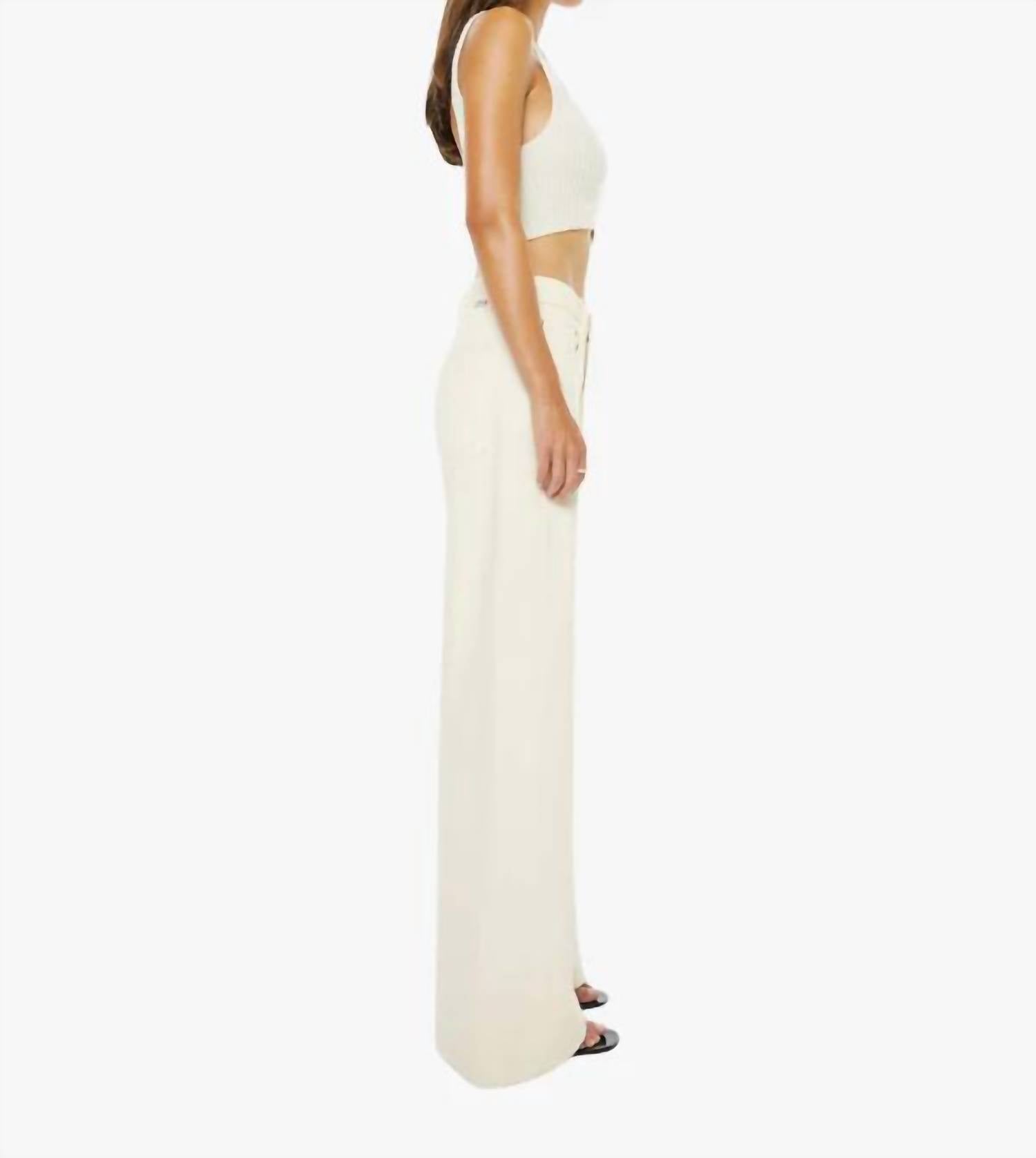 Mother - Lemon Twist Sneak Wide Leg Jeans