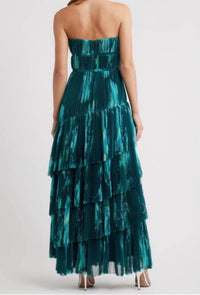 Hutch - Lanza Strapless Tiered Tulle Gown