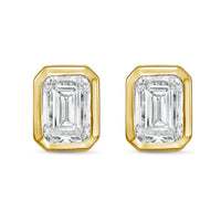 Diana M Jewels - Women's Emerald Lab-grown Diamond Stud Earrings (7.00 Tcw) - Elegant