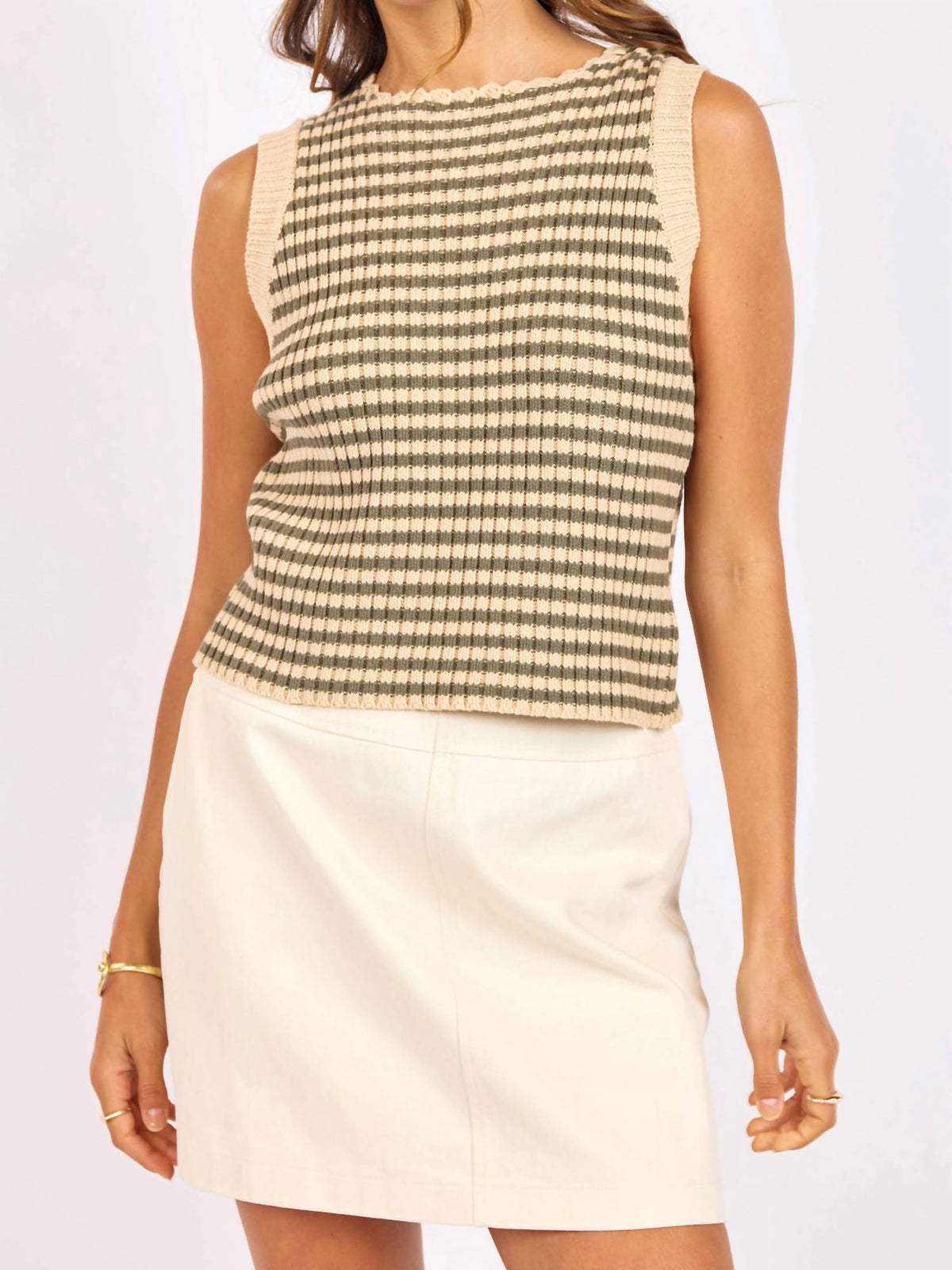Sage The Label - Mona Stripe Sweater Tank