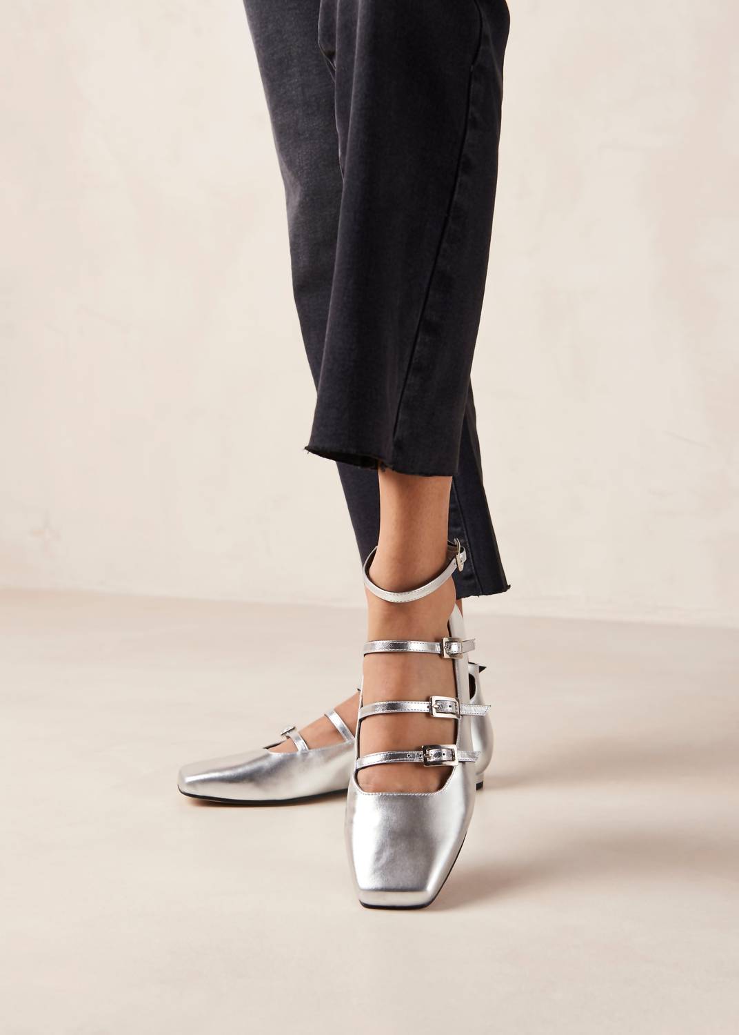Alohas - Luke Shimmer Leather Ballet Flats