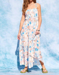 Illa Illa - Coral Print Maxi Dress