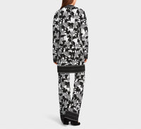 Marc Cain Animal Intense Cardigan in zebra elephant - women's cardigan - detail view