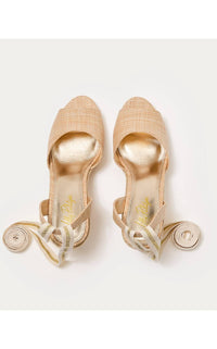 Lilly Pulitzer Women's Paley Espadrille Wedge Sandals in natural - women's sandal - detail view
