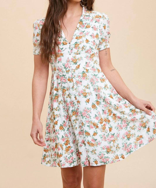 In-Loom - Calli Floral Pattern Mini Dress