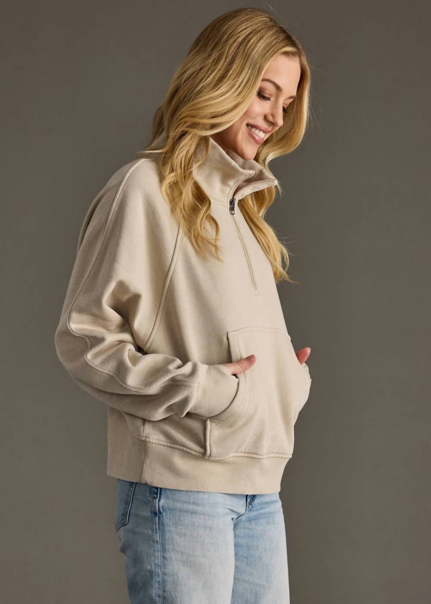 Panache Apparel - Quarter Zip Sweatshirt