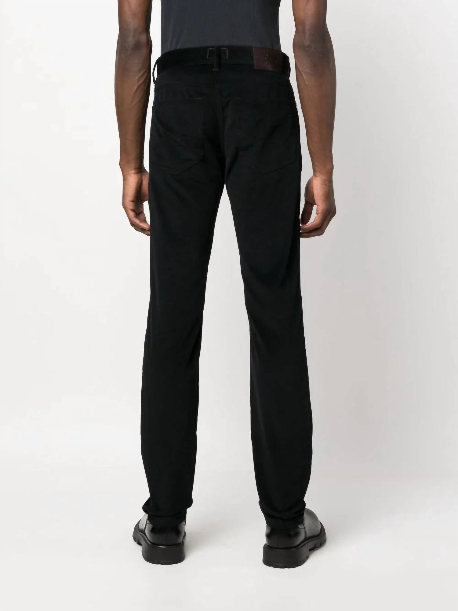 Brioni New Meribel Trouser in black - men's jeans - detail view