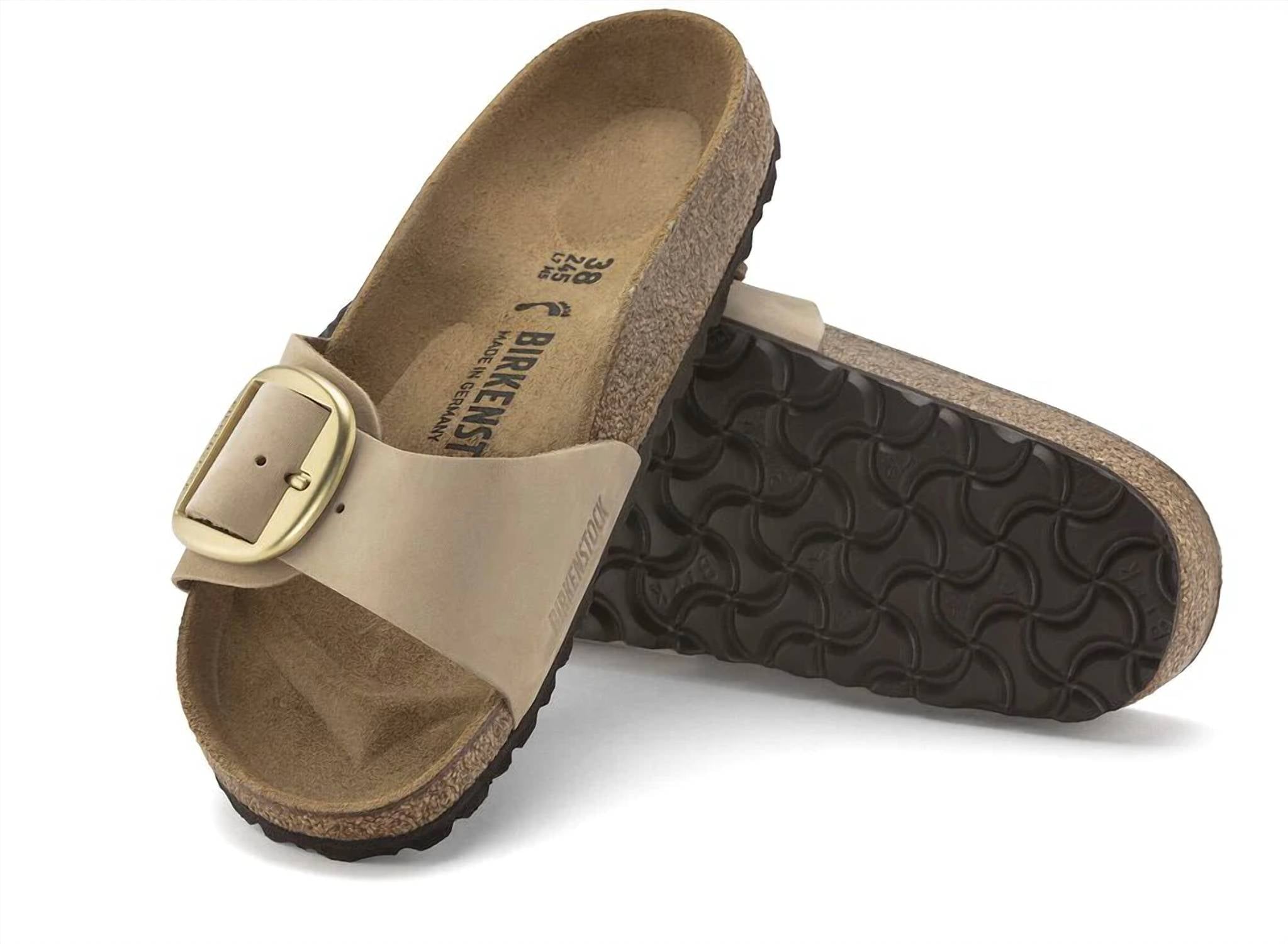 Birkenstock - Women's Madrid Big Buckle Nubuck Leather Sandals