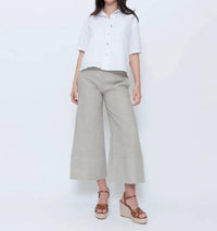 Blueberry - Cropped Camp Shirt