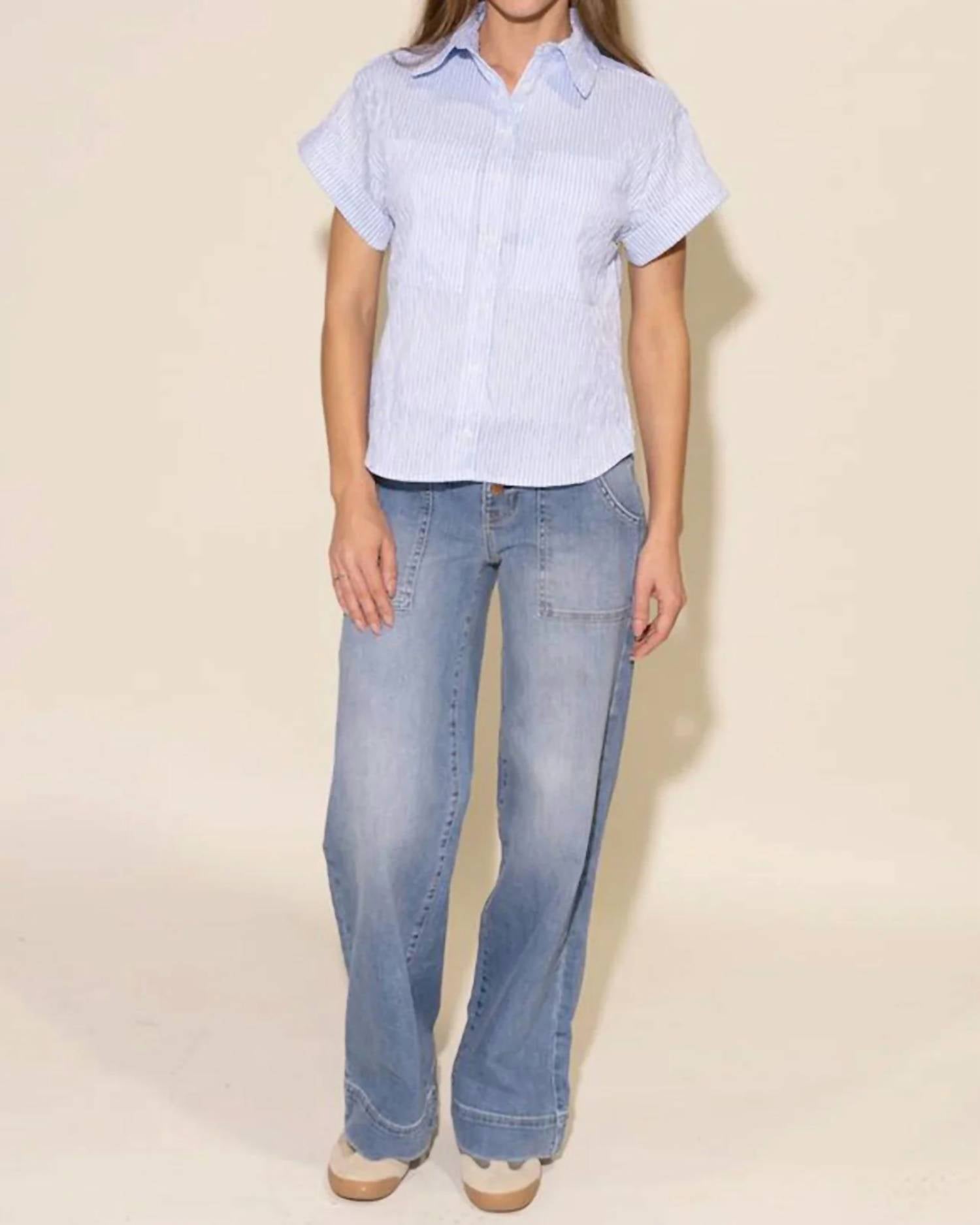 Starkx - Drew Button Front Top